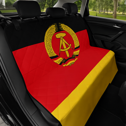 DDR Autoschutzdecke für Hunde mit Fahne