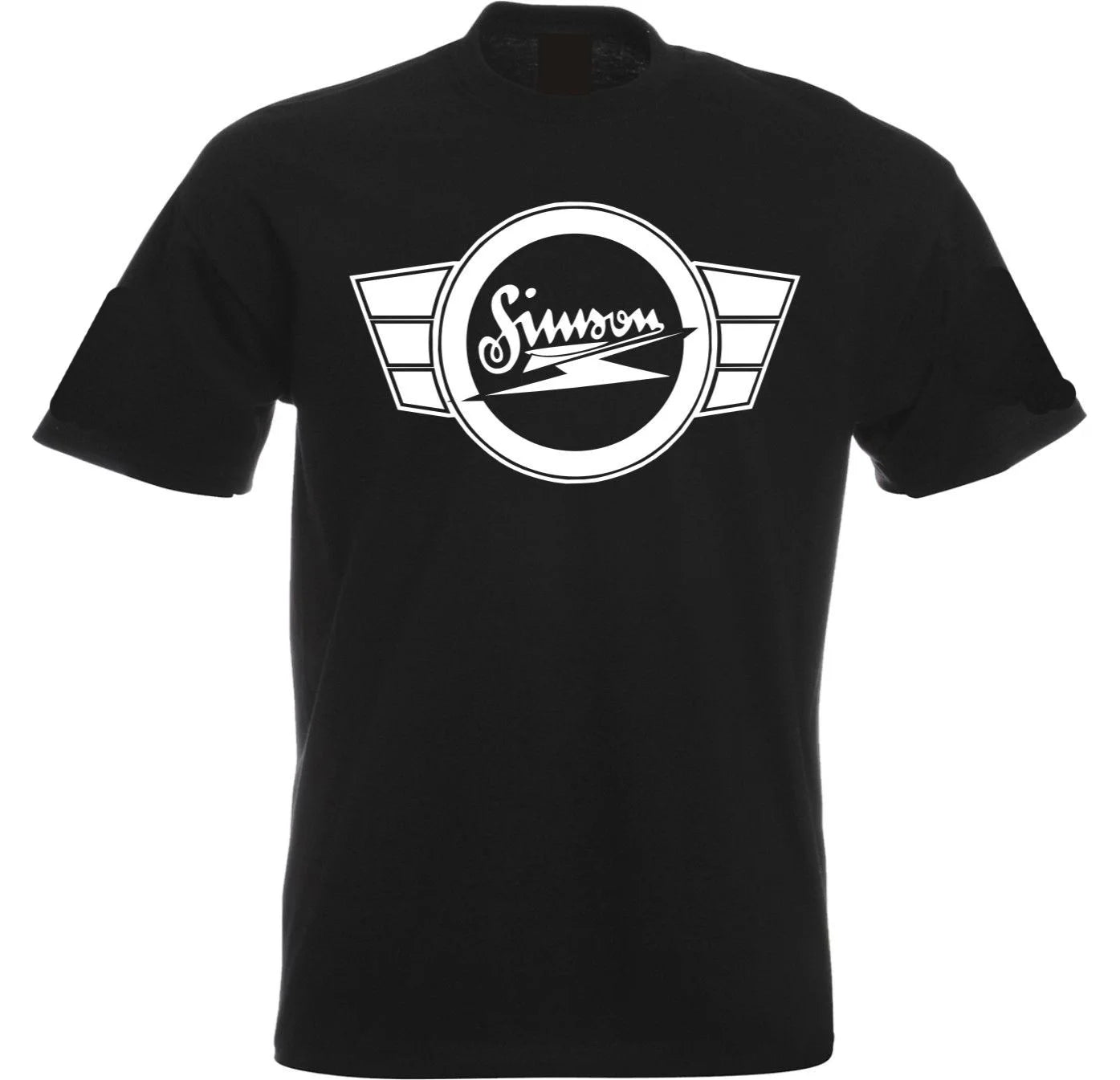 Simson Kult T-Shirt – Orange mit Kultlogo und Blitzflügeln
