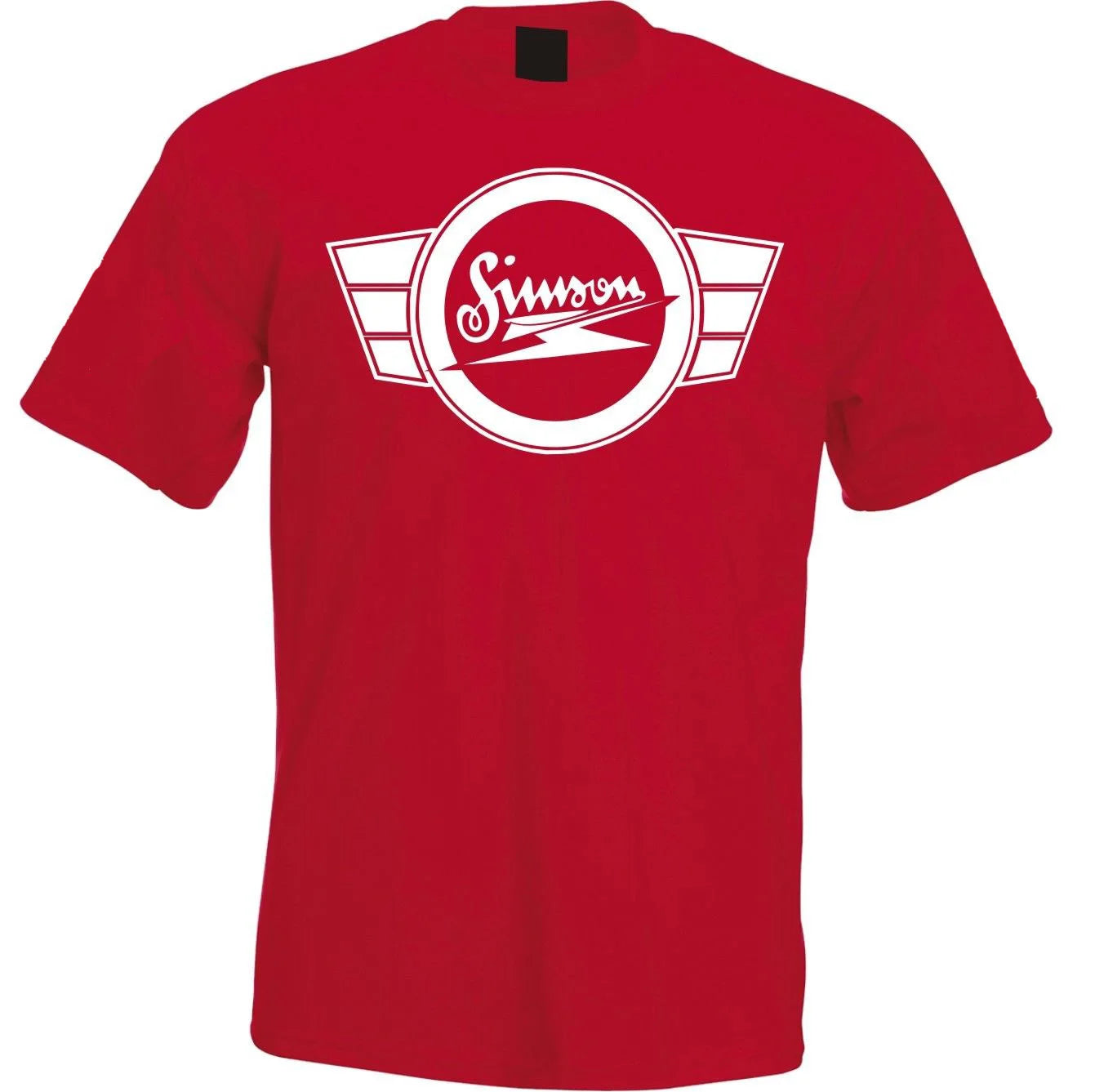 Simson Kult T-Shirt – Orange mit Kultlogo und Blitzflügeln