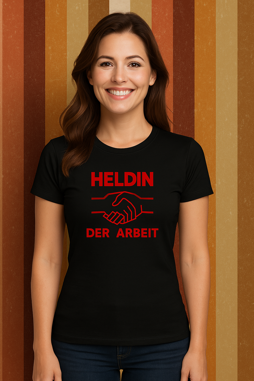 Heldin der Arbeit Damen T-Shirt – DDR Ehrentitel mit Stil und Stolz