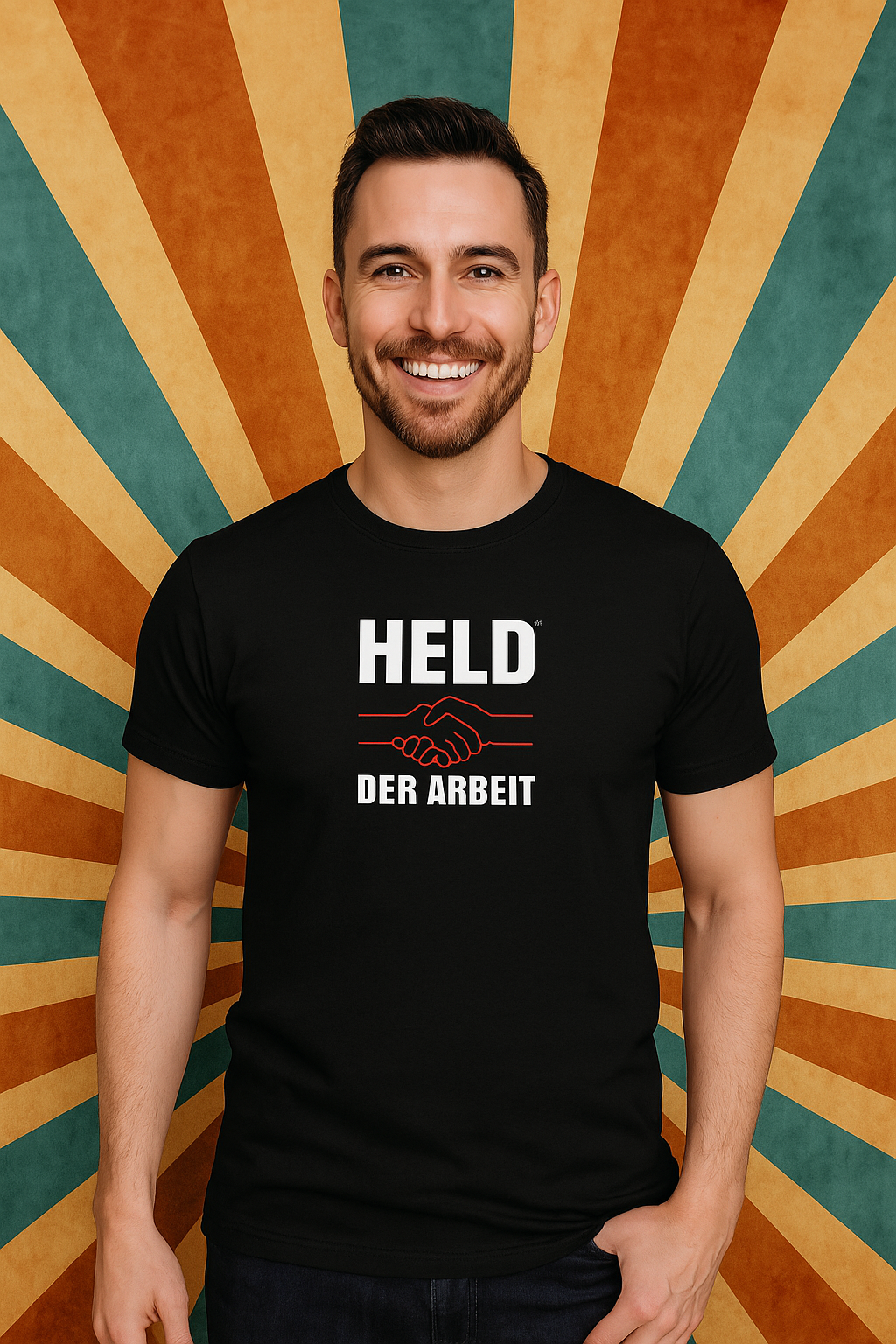 Männer T-Held der Arbeit Herren T-Shirt – DDR Kultdesign für Macher