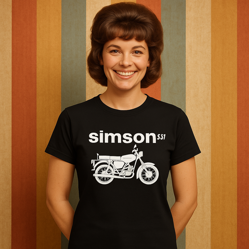 SIMSON S51 Damen T-Shirt – Ost-Ikone auf zwei Räder
