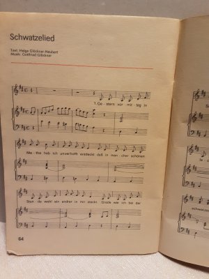 Pionierliederheft – Originalausgabe von 1988