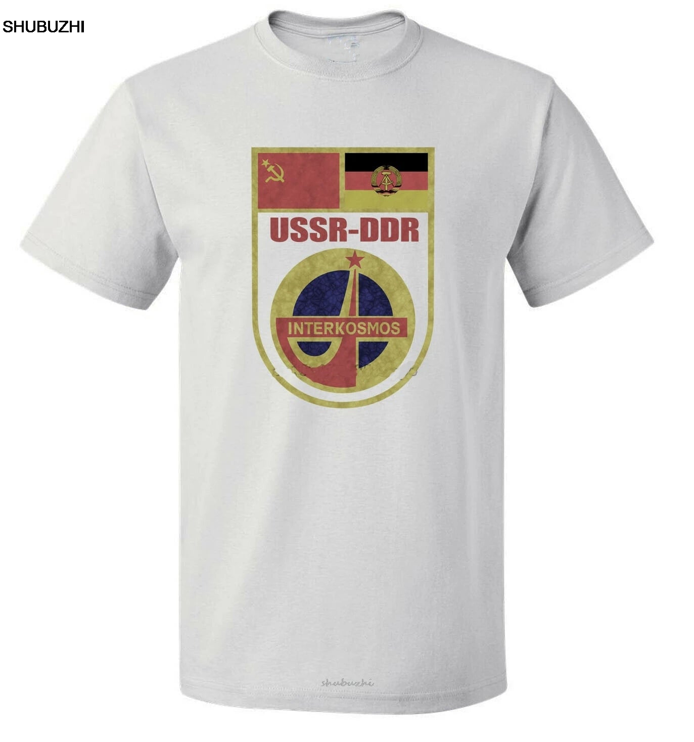 USSR-DDR Interkosmos T-Shirt mit Vintage Raumfahrt-Design