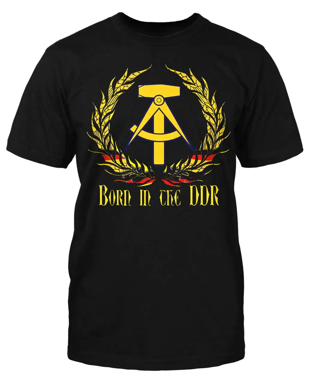 Born in the DDR T-Shirt – Ossi Wessi Mauerwitz und Ost-Funzone