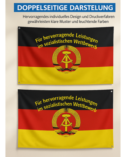 🚩 DDR Flagge – Sozialistischer Wettbewerb