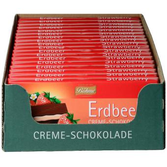 Böhme Creme-Schokolade Erdbeer 24er