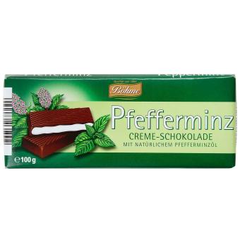 Böhme Creme-Schokolade Pfefferminz – 100g