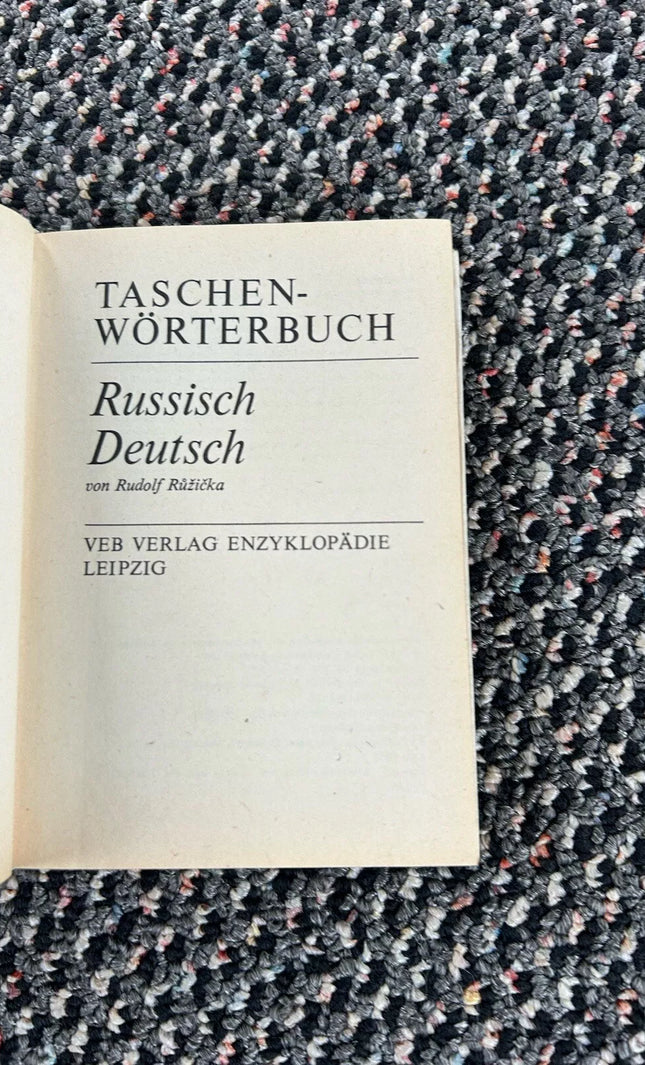 Russisch–Deutsch Taschenwörterbuch – VEB Verlag Enzyklopädie Leipzig