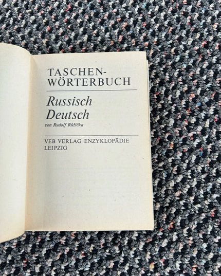 Russisch–Deutsch Taschenwörterbuch – VEB Verlag Enzyklopädie Leipzig
